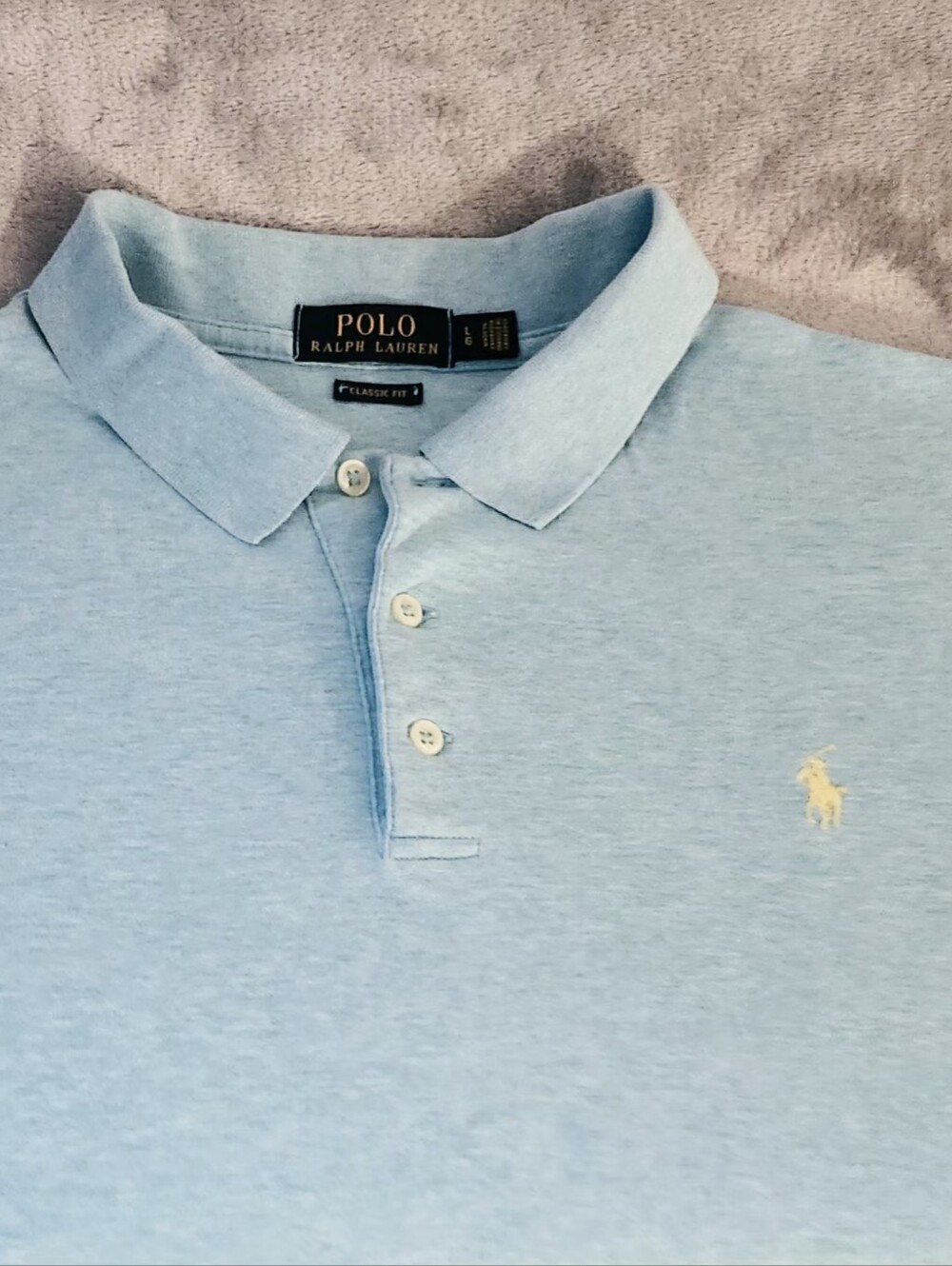 Polo Ralph Lauren Classic Fit 100% Cotton Short Sleeve Shirt Size:L Color: Turq